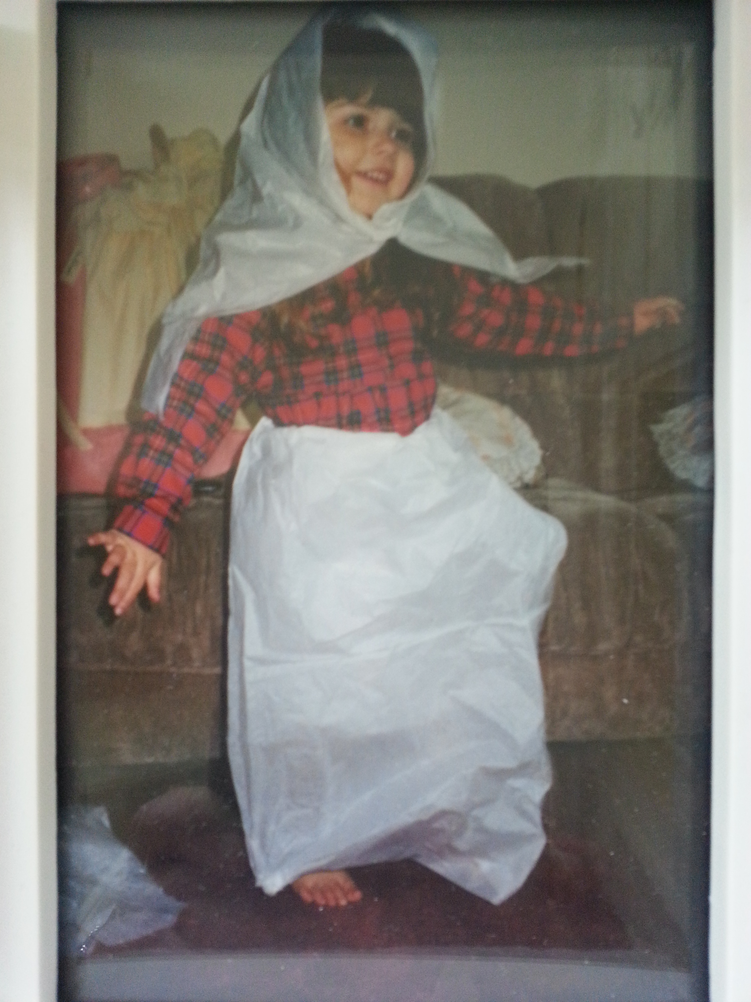Little girl dressed up like a Persian little girl